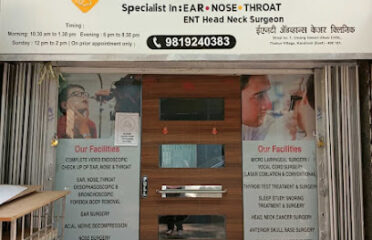 ENT Advances Care Clinic   Best ENT Specialist Doctor  me   Vertigo   Sinus specialist in kandivali   thakur Village