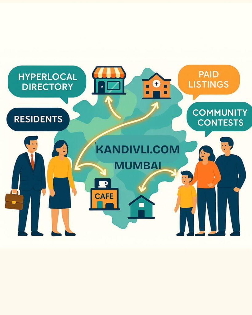 Kandivli.com, a hyperlocal business discovery platform for Kandivali East & West.
