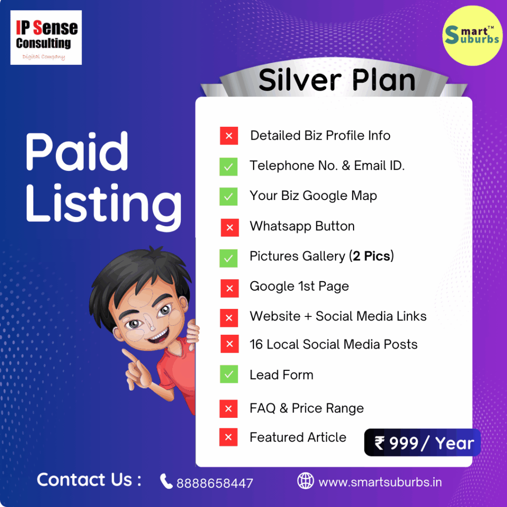 Silver paid directory listing plan , best digital marketing agency pune and mumbai